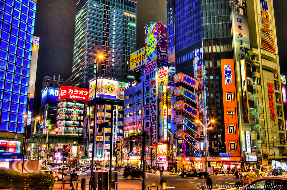 夜の秋葉原 Hdri 東京都千代田区外神田１ Landscapephotogallery