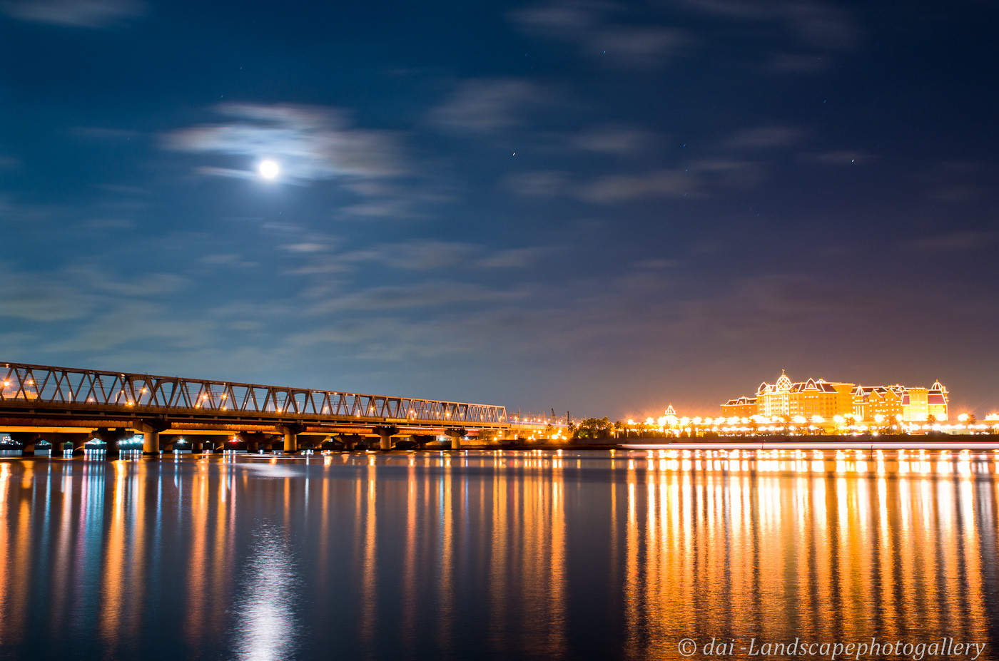 月夜の夜景 撮影地 東京都江戸川区臨海町 Landscapephotogallery