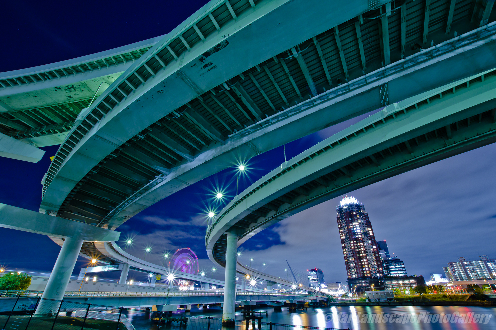 有明ジャンクション夜景 東京都江東区有明 Landscapephotogallery