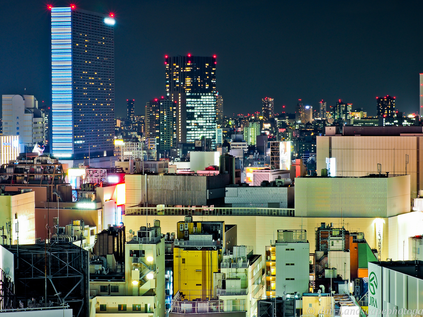 新宿歌舞伎町夜景 東京都渋谷区千駄ヶ谷 Landscapephotogallery