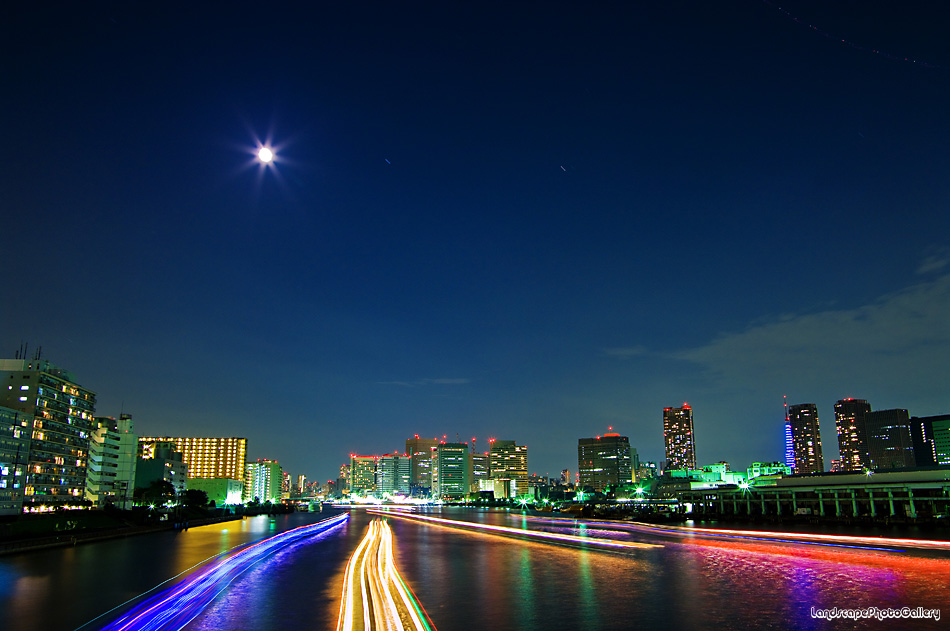 ギフト】 深沢索一、柳橋夜景（新東京夜景）、希少豪華画集画、新品