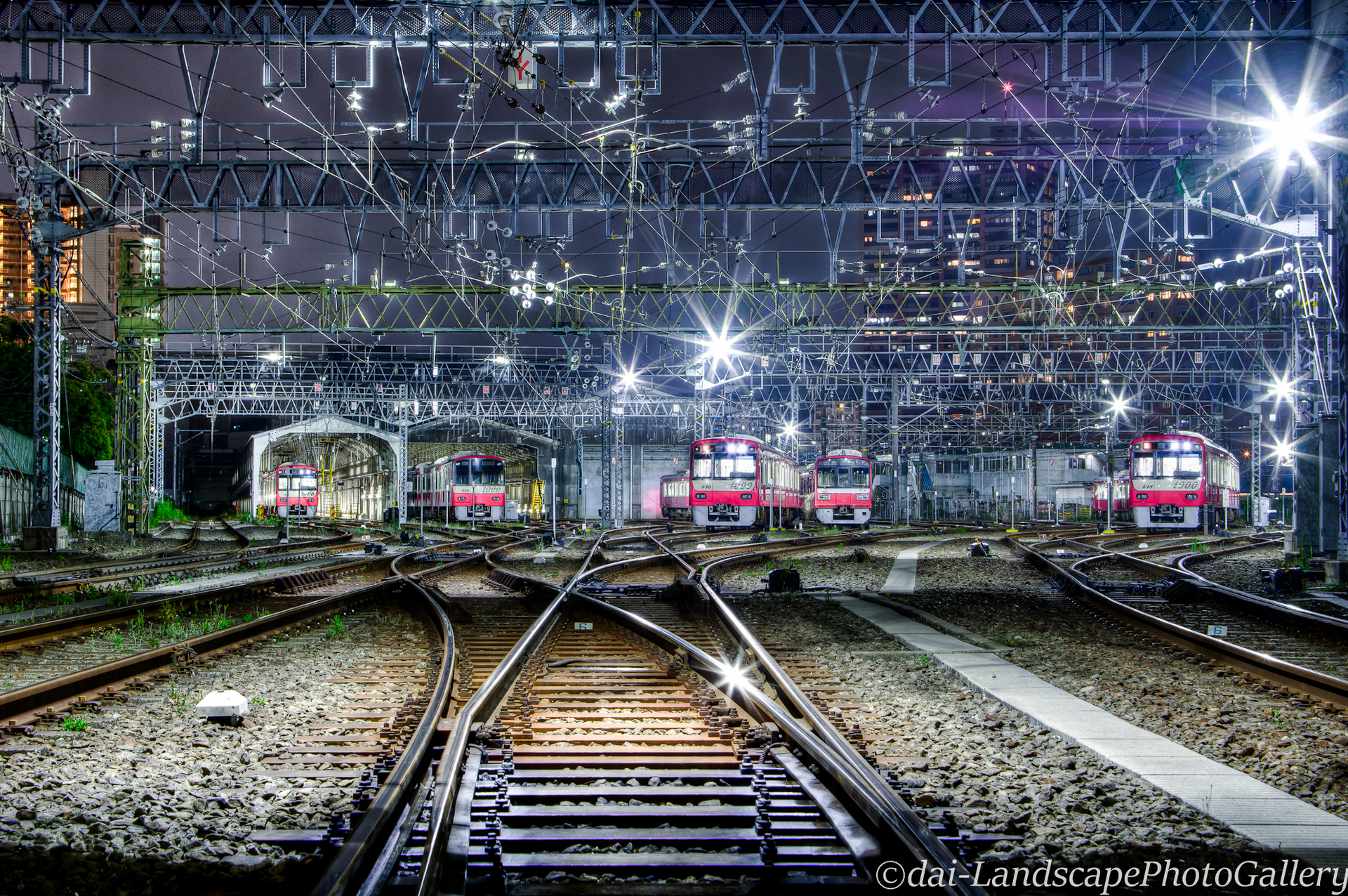 夜の新町検車区 Hdri 神奈川県横浜市神奈川区亀住町 Landscapephotogallery