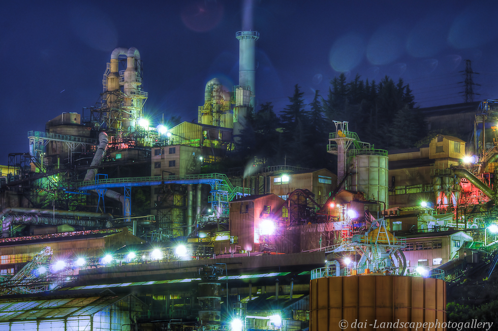安中東邦亜鉛夜景【HDRi】