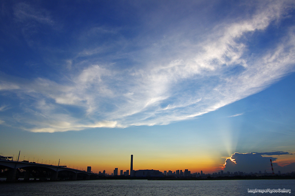 夕刻の空
