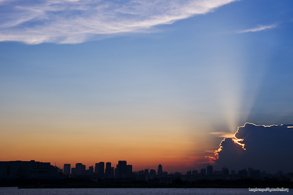 夕刻の空
