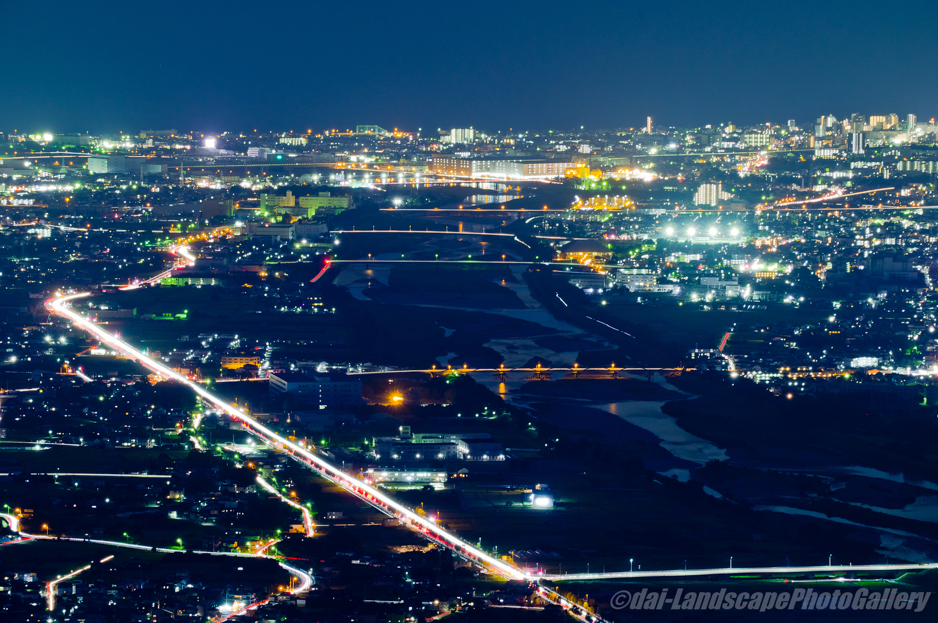足柄平野夜景
