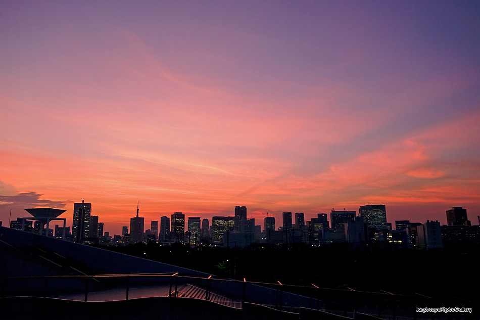 晴海客船ターミナル夕景