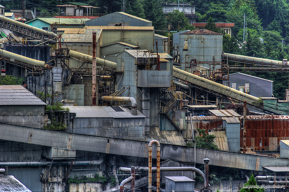 日原街道風景 奥多摩工業氷川工場2【HDRi】