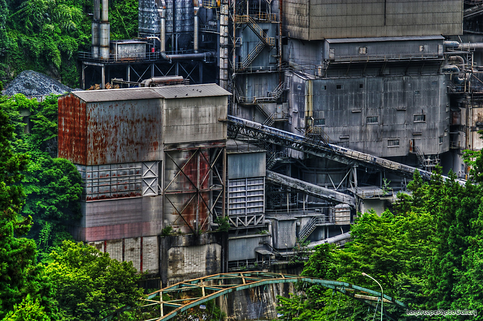 日原街道風景 奥多摩工業氷川工場2【HDRi】