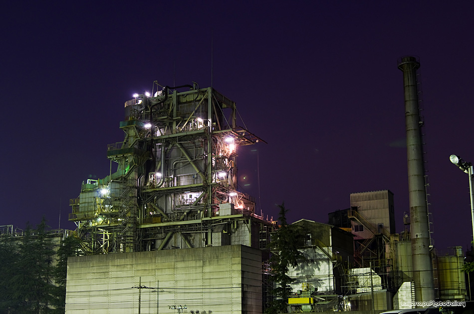 太平洋セメント株式会社埼玉工場の夜景