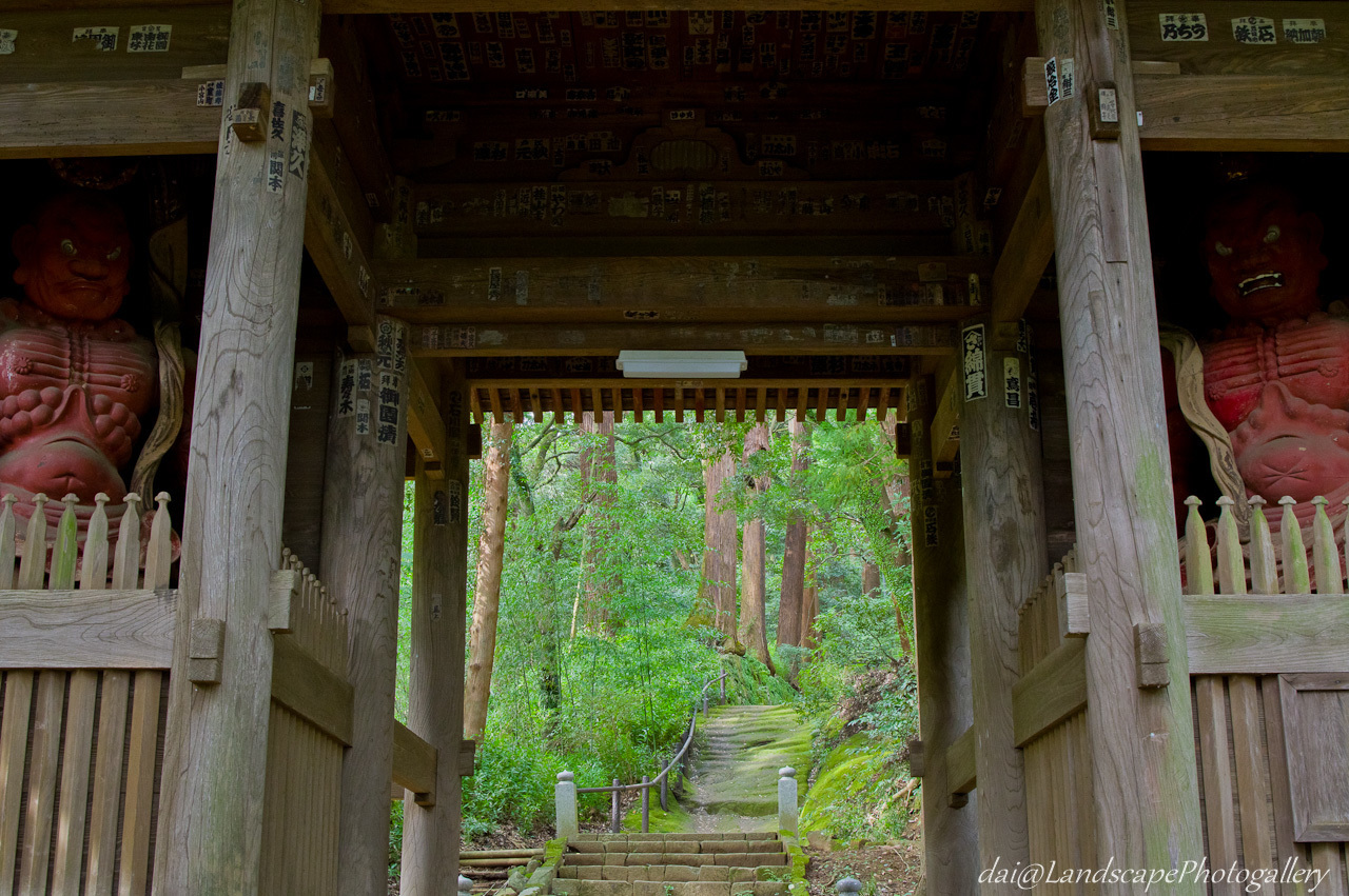 日向薬師参道・山門