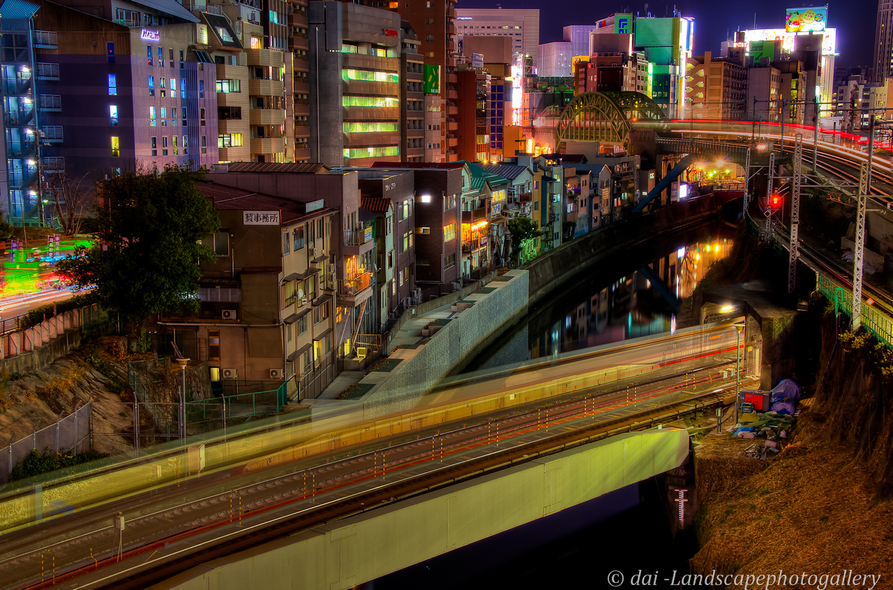 神田川夜景~聖橋にて【HDRi】