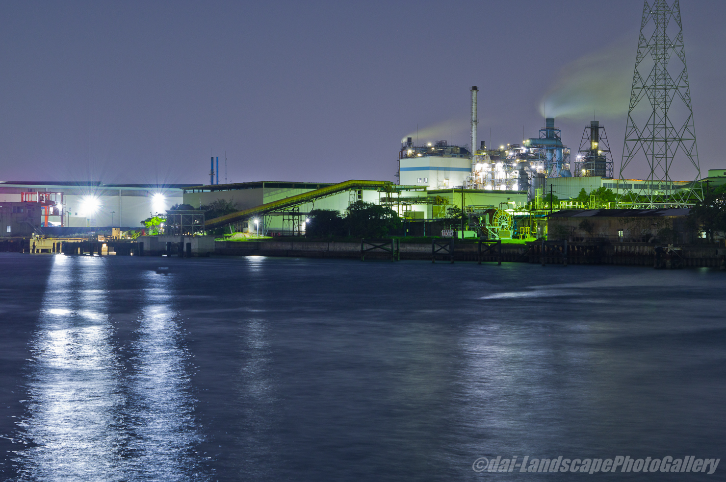 田辺運河夜景