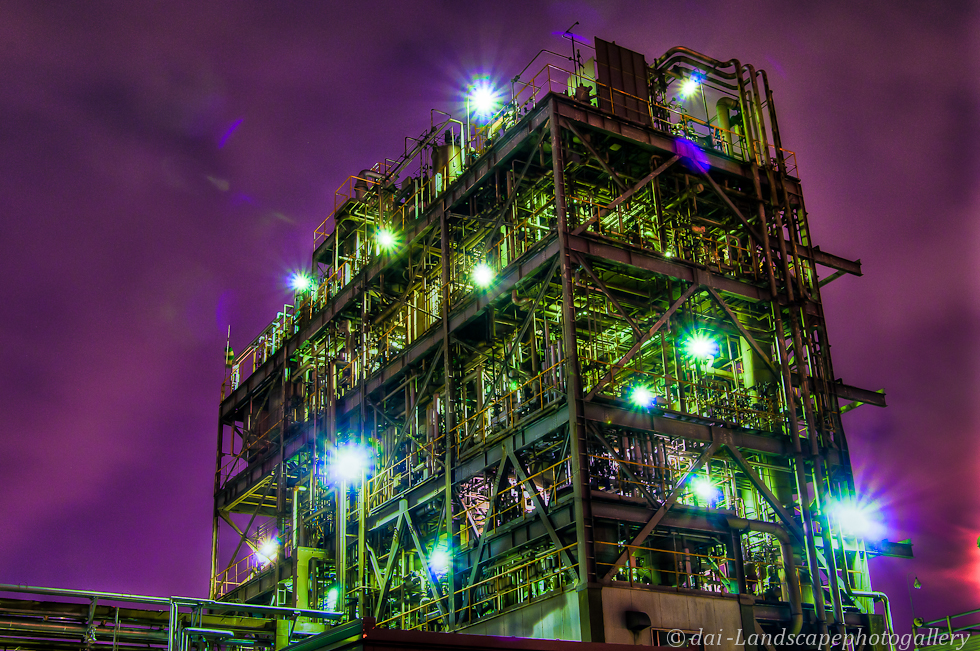 日本触媒 川崎製造所 千鳥工場 夜景【HDRi】