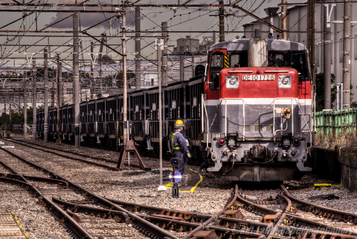 扇町駅石炭列車到着風景【HDRi】
