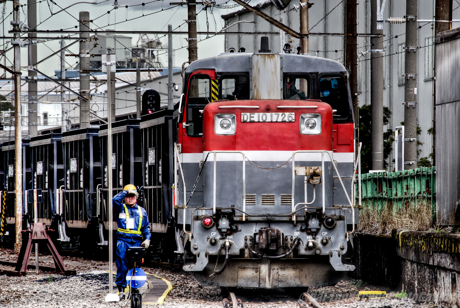 扇町駅石炭列車到着風景【HDRi】