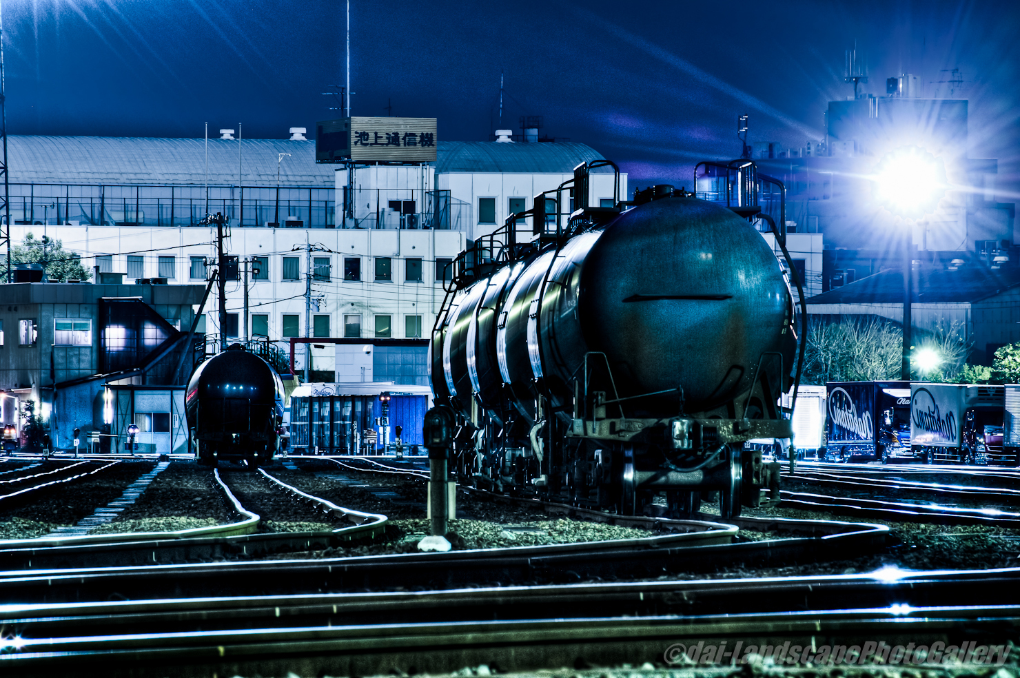 川崎車両所夜景【HDRi】