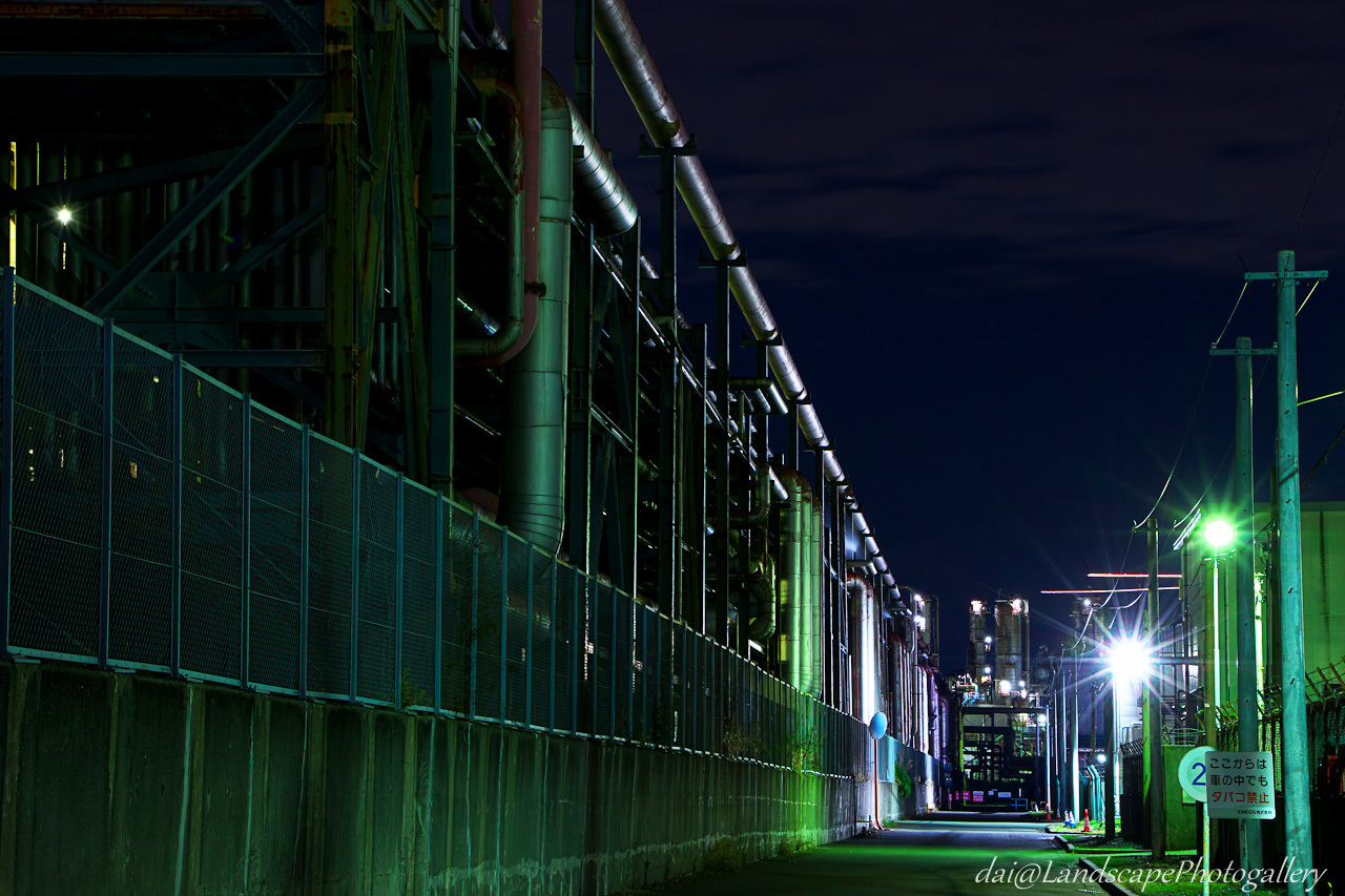 京浜工業地帯 工場夜景