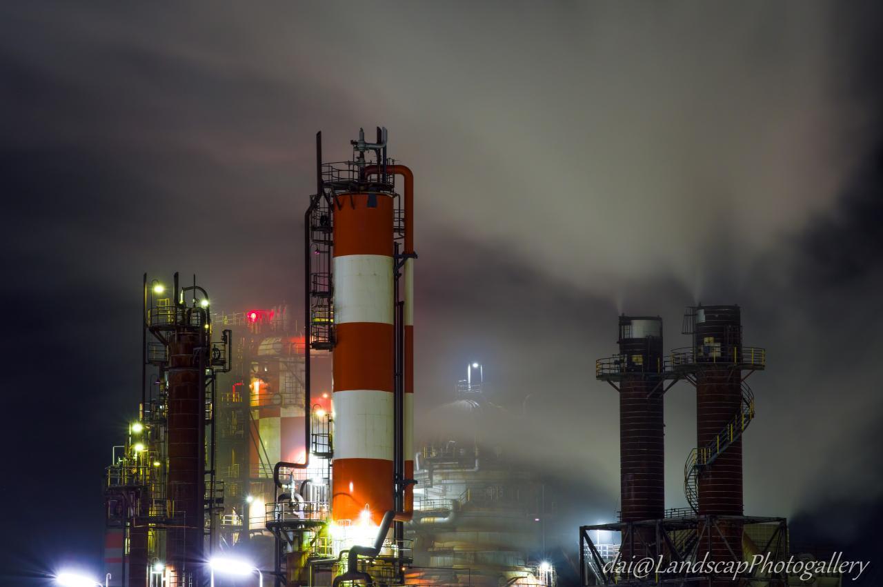 夜の京浜工業地帯