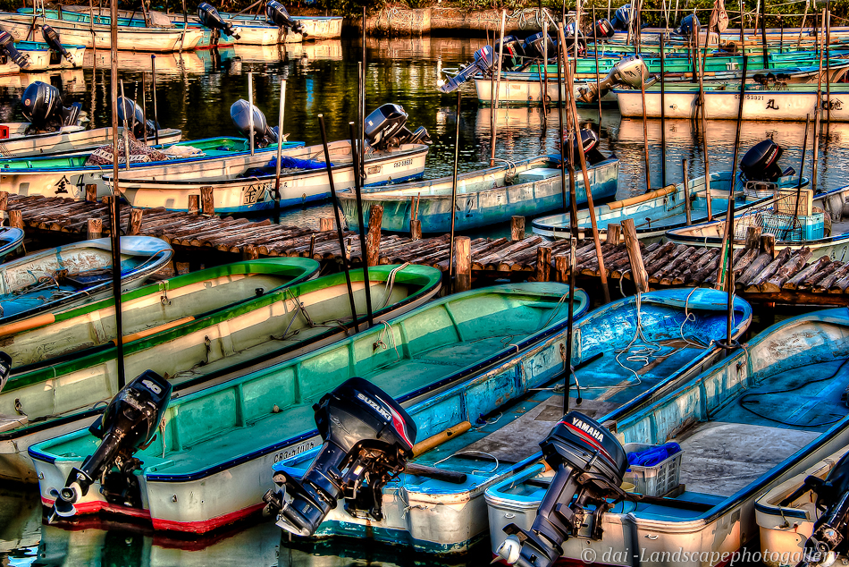 船溜り夕景【HDRi】