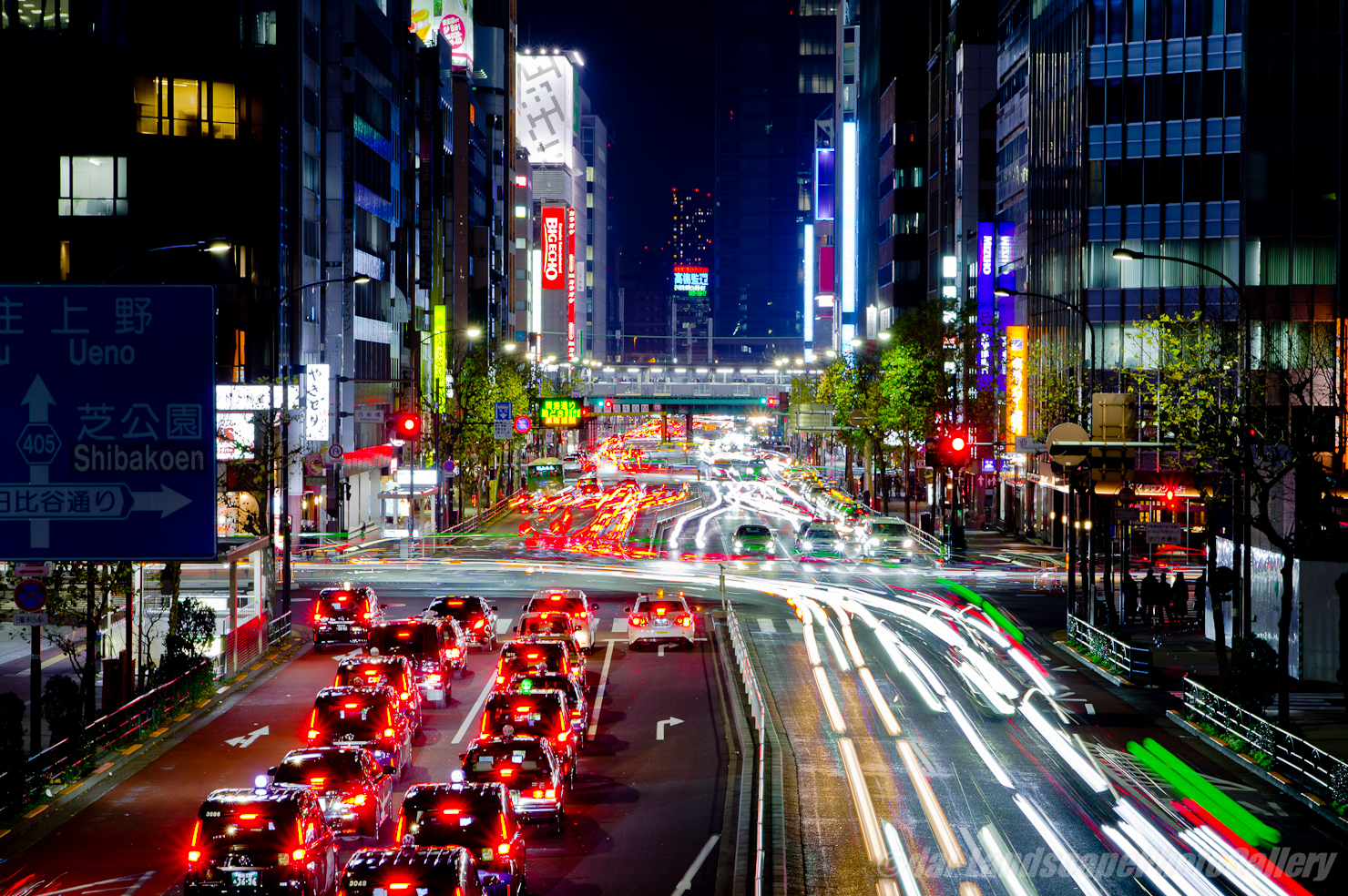 外堀通り夜景