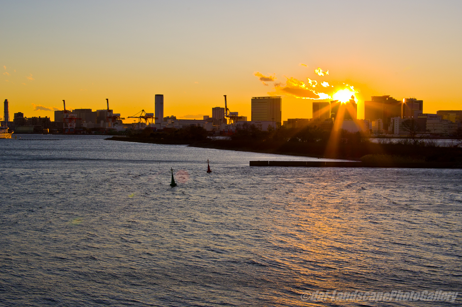 お台場夕景