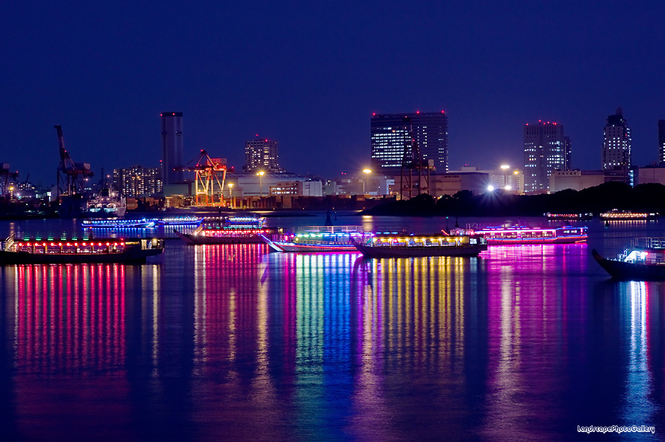 屋形船夜景