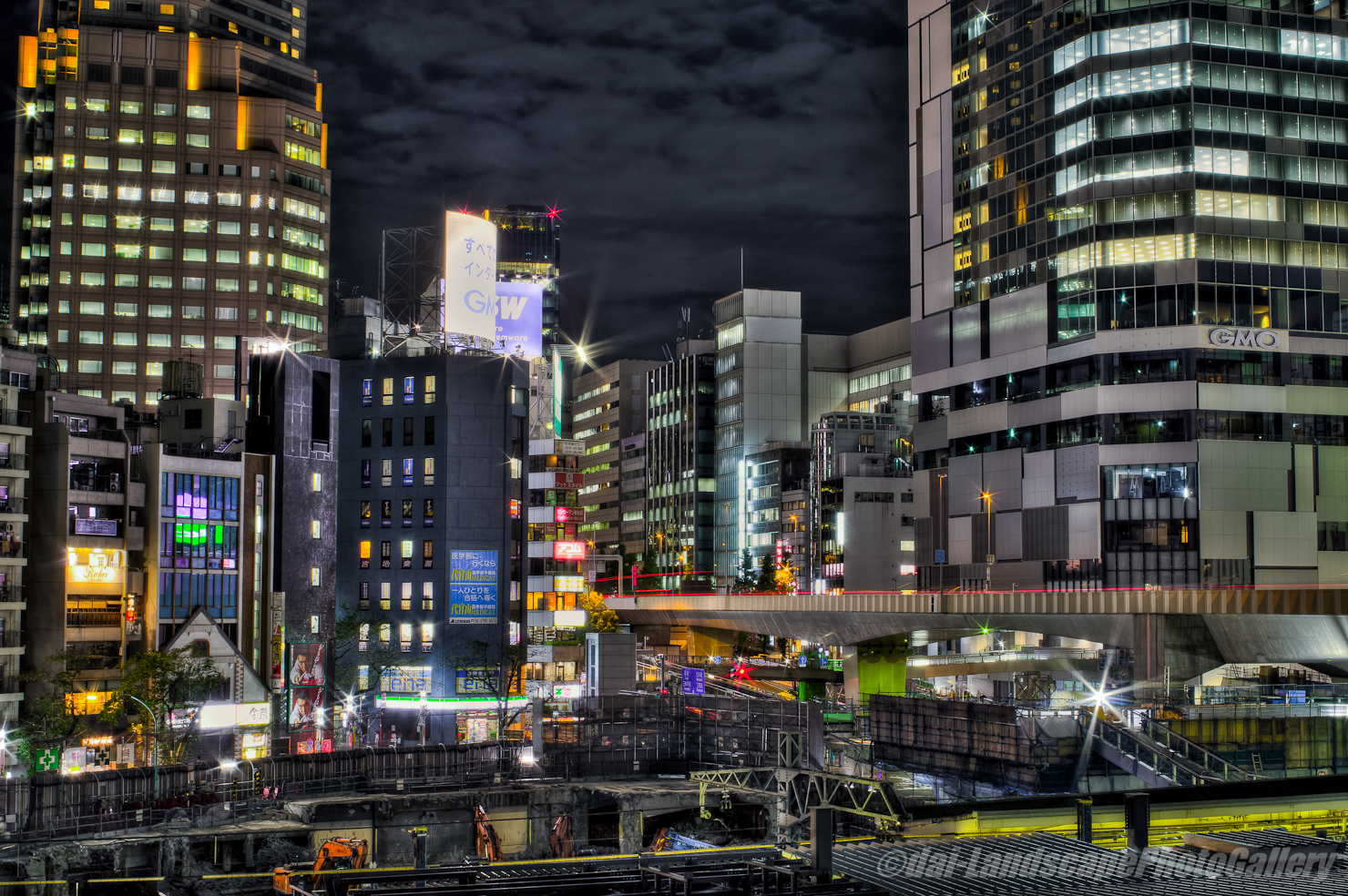 渋谷駅 夜の工事現場【HDRi】