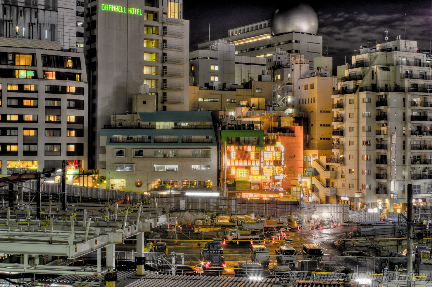 渋谷駅 夜の工事現場【HDRi】