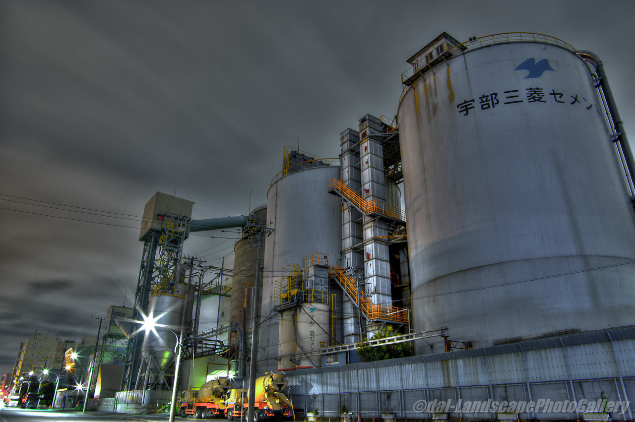 東京菱光コンクリート工場夜景【HDRi】