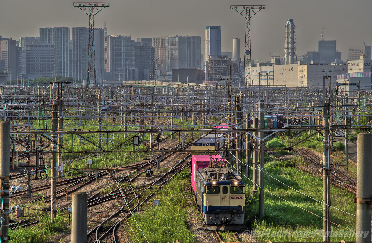 4073列車 東京貨物ターミナル駅発車風景【HDRi】