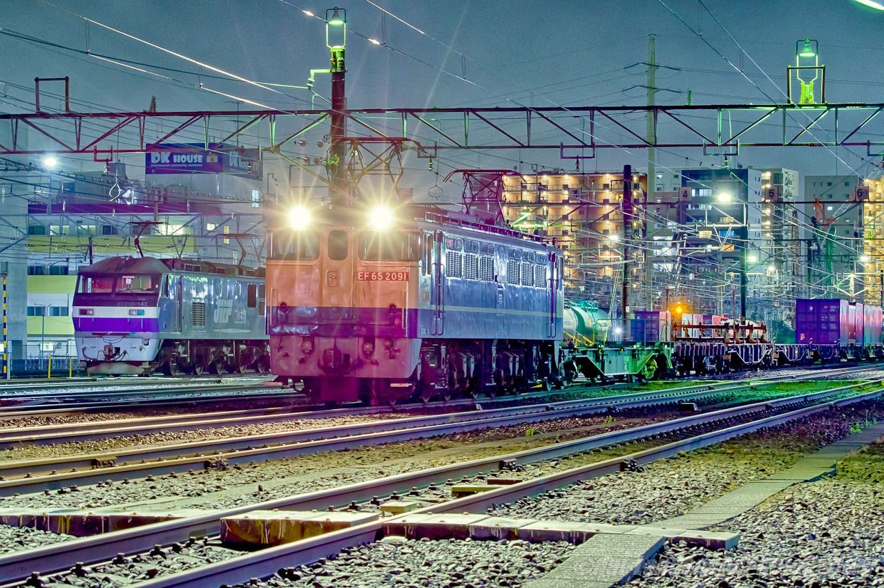新小岩信号場駅夜景【HDRi】