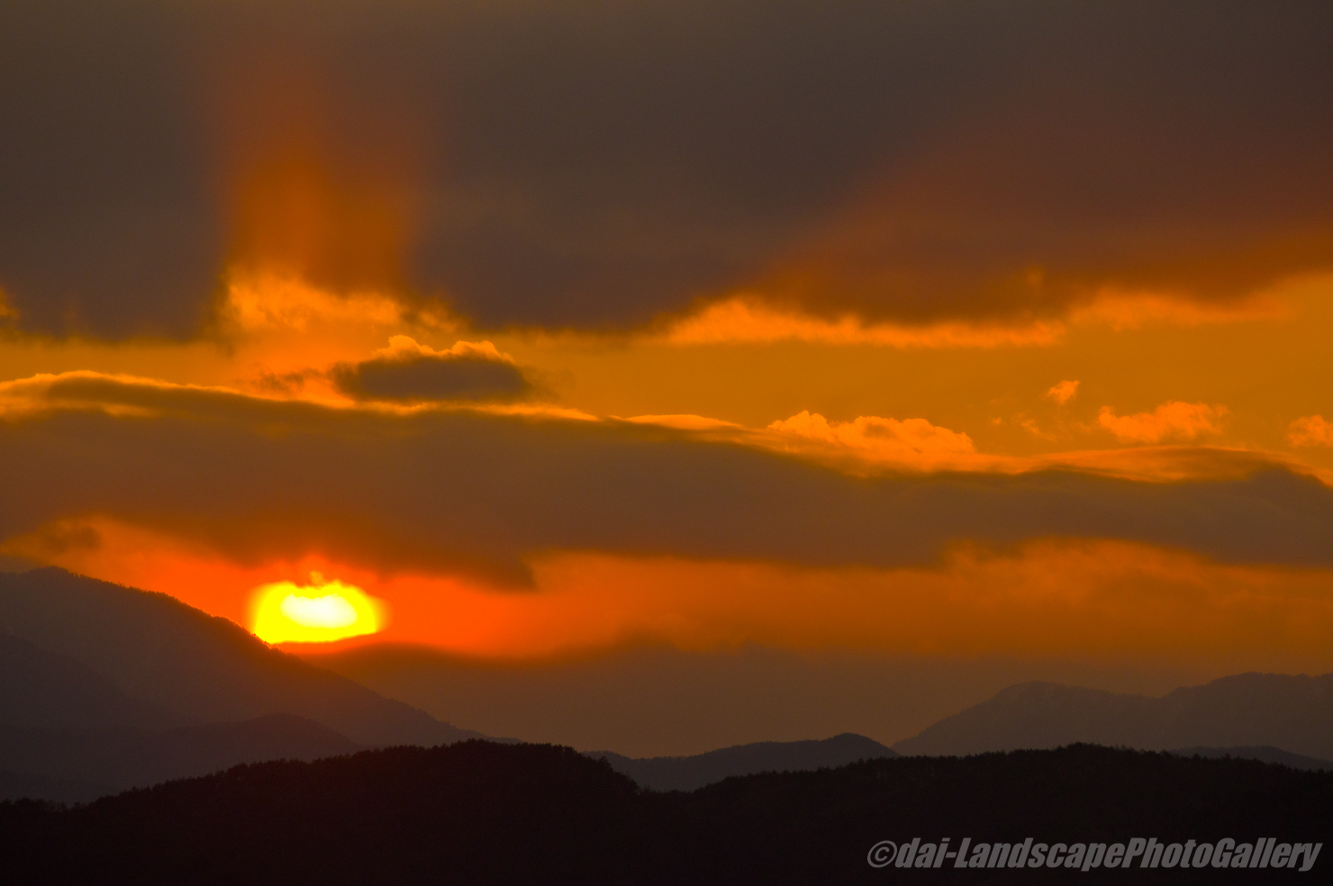 諏訪夕景