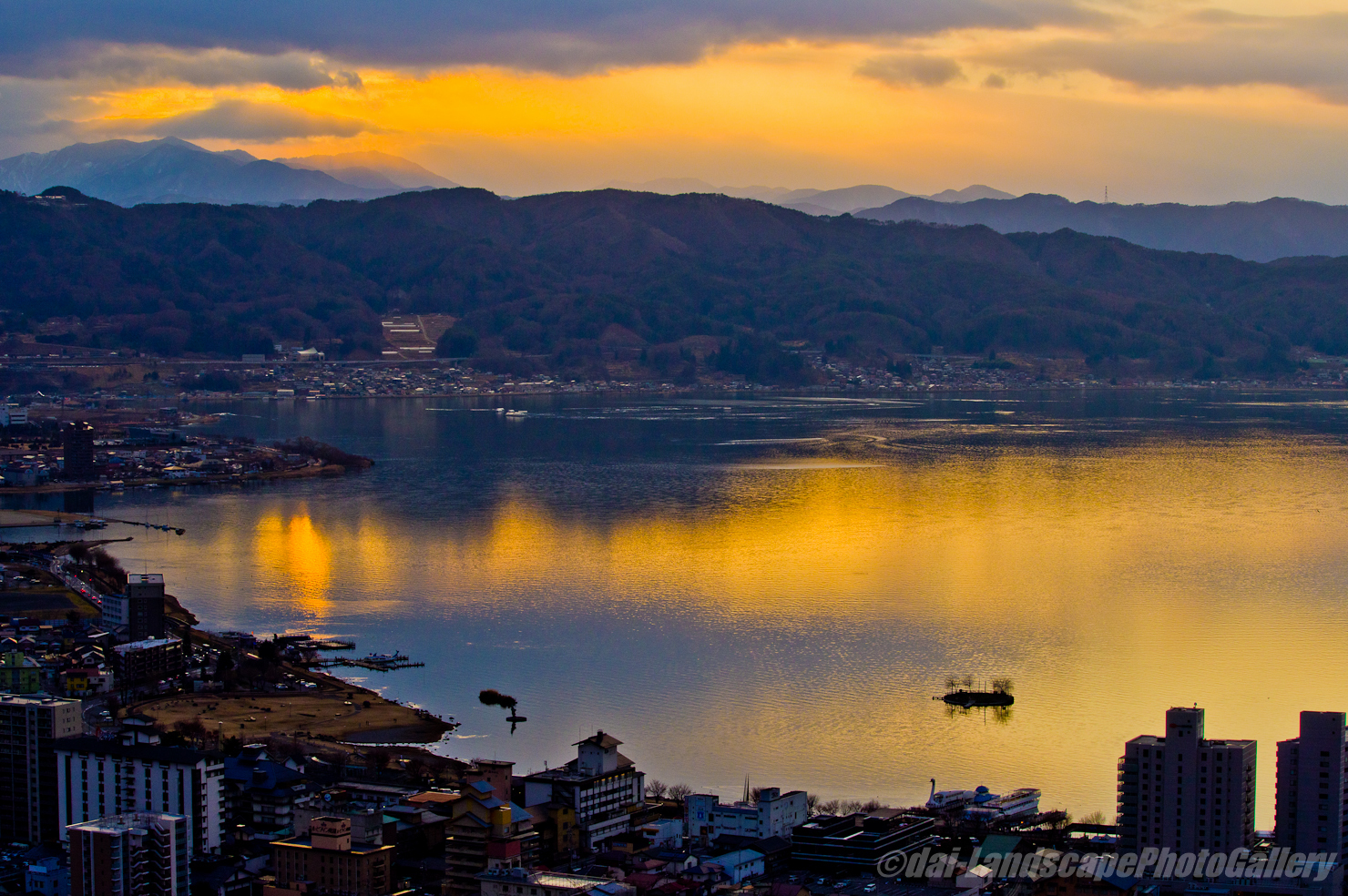 諏訪夕景