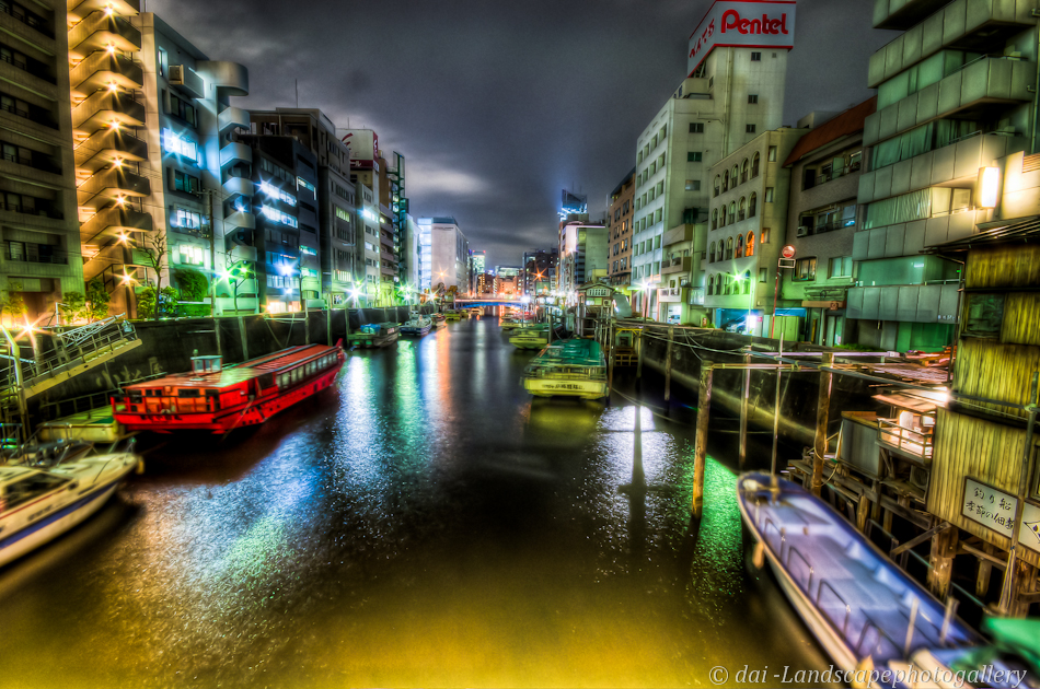 柳橋夜風景【HDRi】