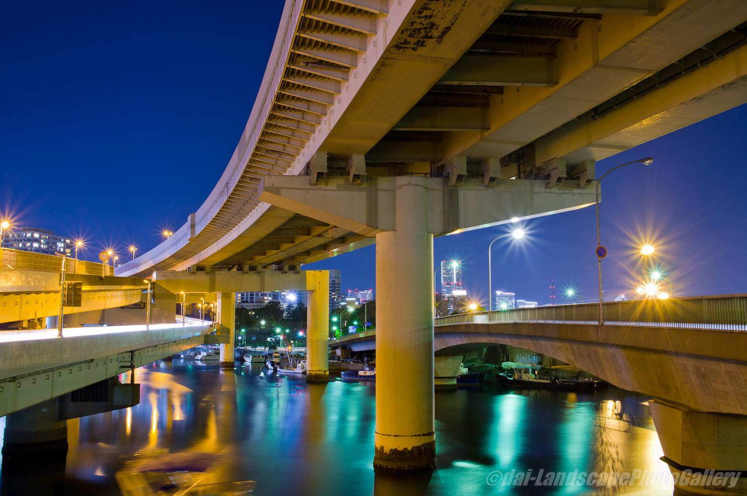 堀川河口夜景