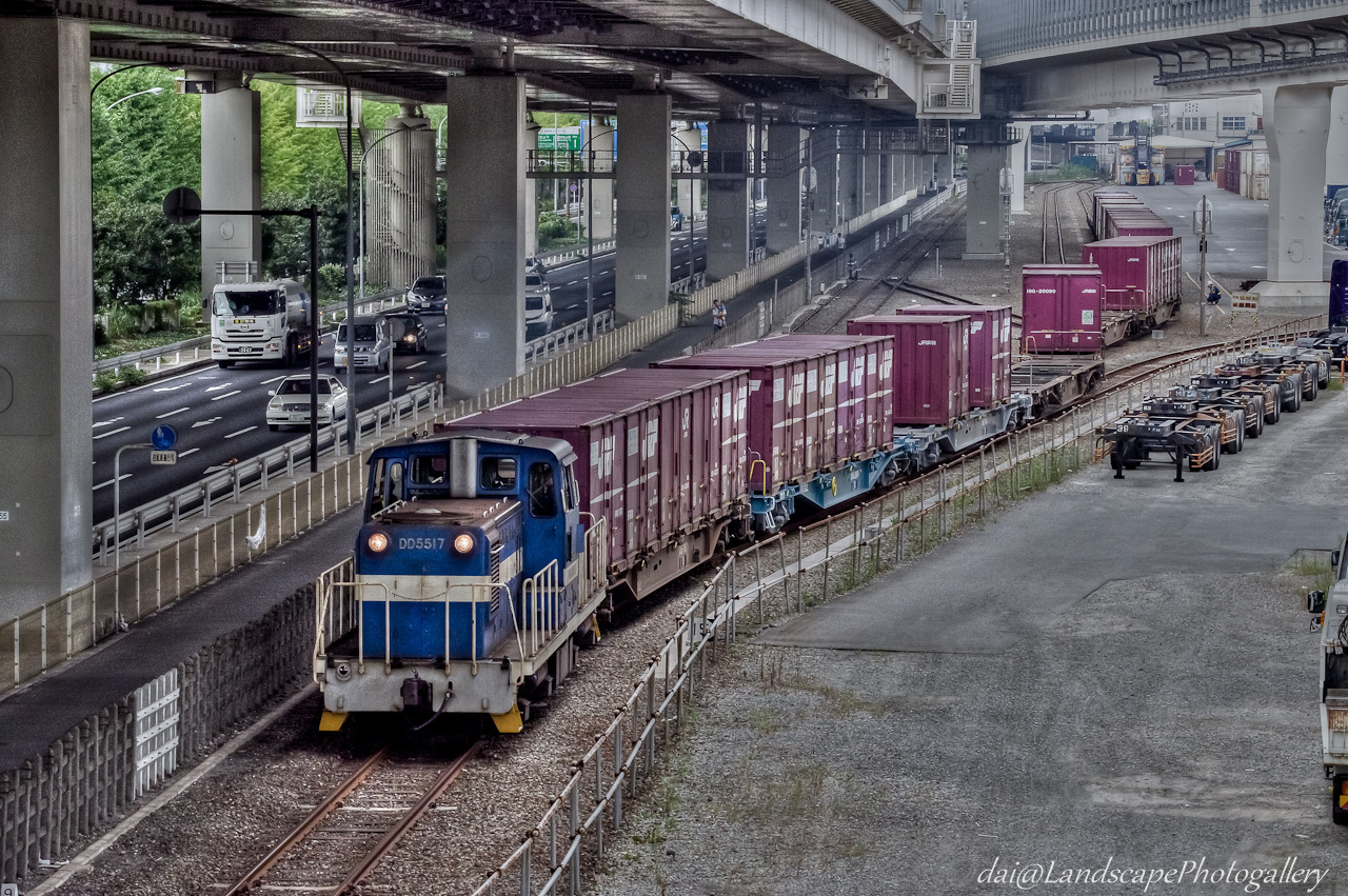 神奈川臨海鉄道コンテナ列車【HDRi】