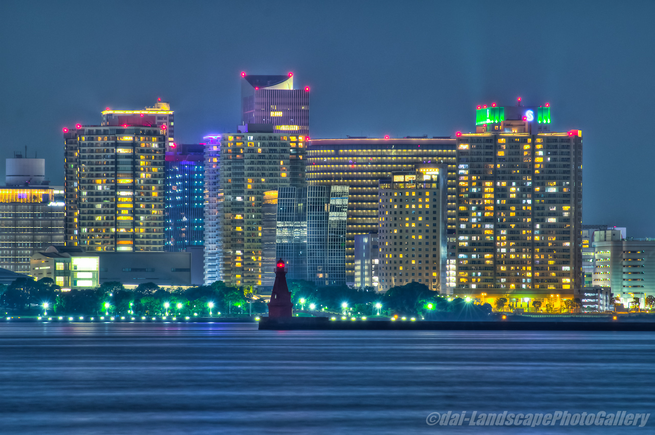 横浜北水提灯台夜景【HDRi】