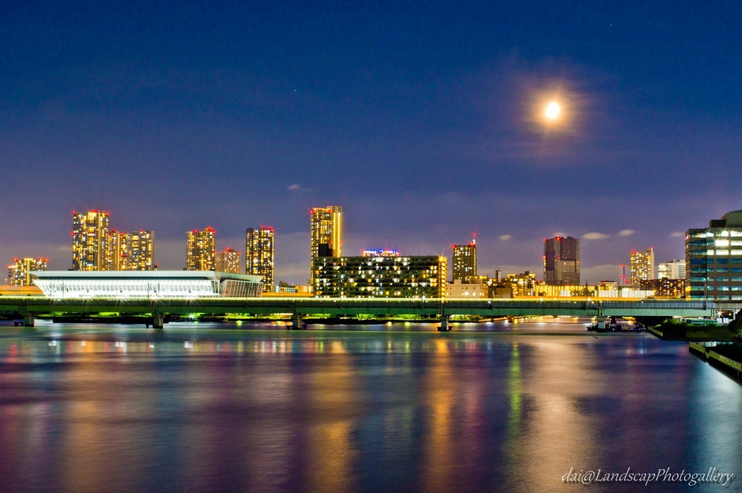 砂町運河夜景